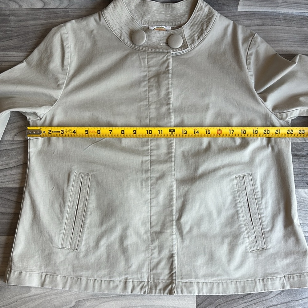 💚Talbots Khaki Stretch Jacket - Picture 15 of 16